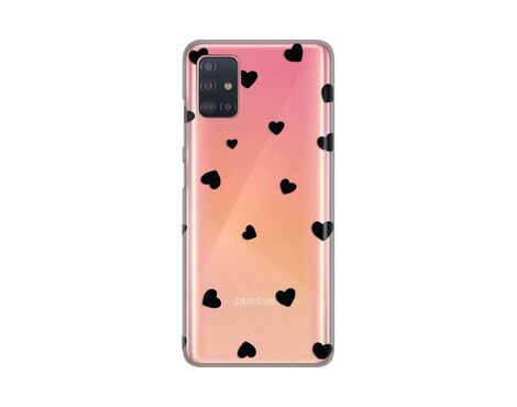 Silikonska futrola PRINT Skin - Samsung A515F Galaxy A51 Hearts.