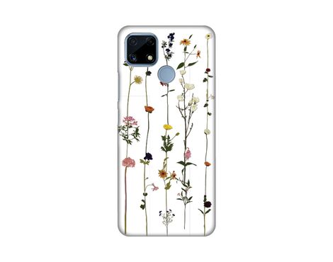 Silikonska futrola PRINT Skin - Realme C25 Flower.