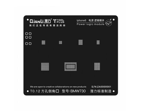 BGA sito Qianli ToolPlus 3D iBlack Power Logic modul - Iphone 6G BMW730.