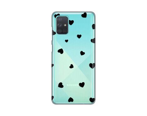 Silikonska futrola PRINT Skin - Samsung A715F Galaxy A71 Hearts.