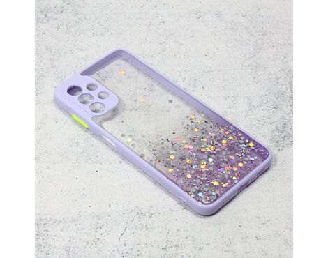 Futrola Frame Glitter - Samsung A135 Galaxy A13 4G ljubicasta.