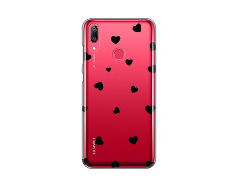 Silikonska futrola PRINT Skin - Huawei Y7 (2019)/Y7 Prime (2019) Hearts.