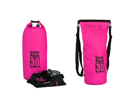 Vodootporna suva torba EL 30L pink.