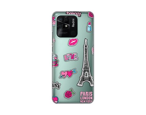 Silikonska futrola PRINT Skin - Xiaomi Redmi 10C Love Paris.