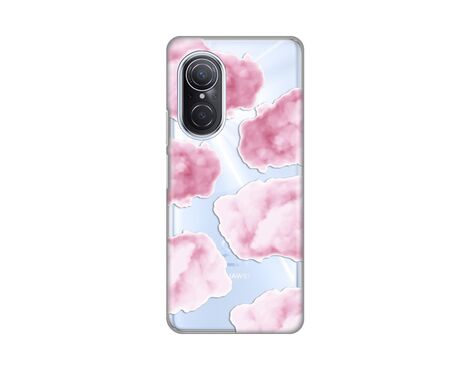 Silikonska futrola PRINT Skin - Huawei Nova 9 SE Pink Clouds.