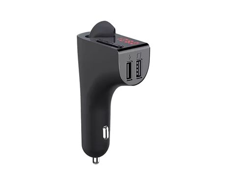 FM transmiter V14, slusalica, USB TF Bluetooth 5.0 Handsfree slušalica crni.