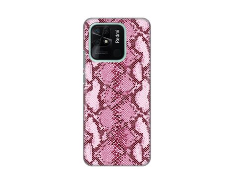 Silikonska futrola PRINT - Xiaomi Redmi 10C Pink Snake.