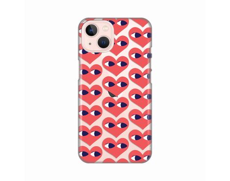 Silikonska futrola PRINT Skin - iPhone 13 Eye Heart Pattern.