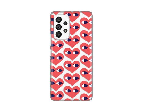 Silikonska futrola PRINT Skin - Samsung A536 Galaxy A53 5G Eye Heart Pattern.