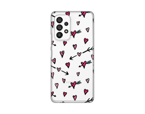 Silikonska futrola PRINT Skin - Samsung A536 Galaxy A53 5G Hearts Pattern.