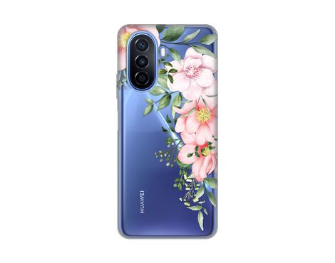 Silikonska futrola PRINT Skin - Huawei Nova Y70/Nova Y70 Plus Gentle Rose Pattern.