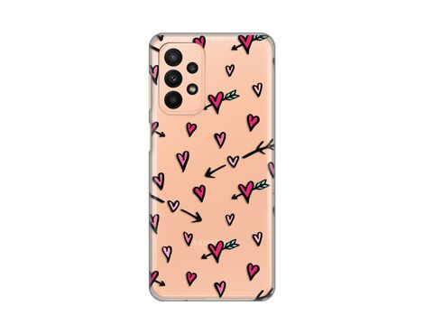 Silikonska futrola PRINT Skin - Samsung A235 Galaxy A23 Hearts Pattern.