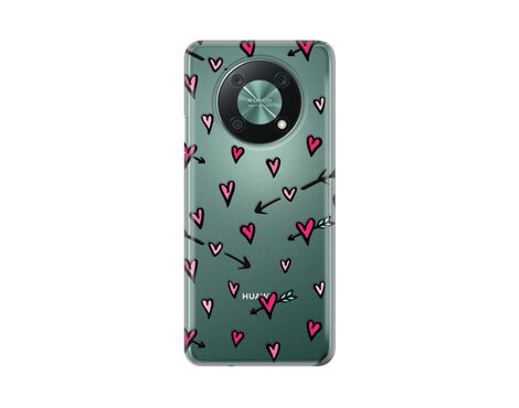 Silikonska futrola PRINT Skin - Huawei Nova Y90 Heart Pattern.