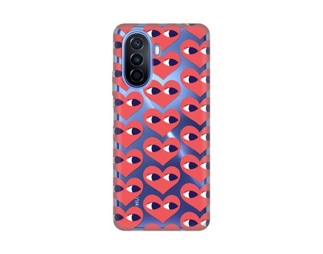 Silikonska futrola PRINT Skin - Huawei Nova Y70/Nova Y70 Plus Eye Heart Pattern.