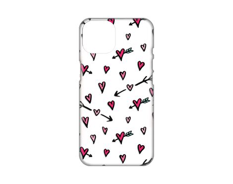 Silikonska futrola PRINT Skin - iPhone 14 Plus Heart Pattern.