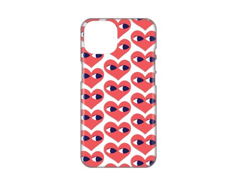 Silikonska futrola PRINT Skin - iPhone 14 Eye Heart Pattern.