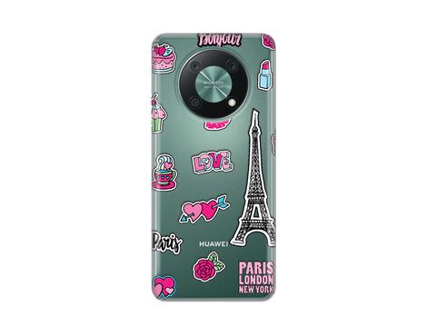 Silikonska futrola PRINT Skin - Huawei Nova Y90 Love Paris.