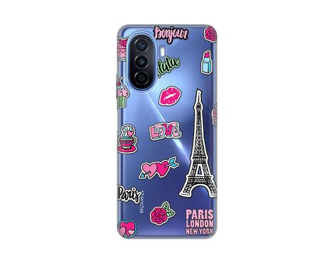 Silikonska futrola PRINT Skin - Huawei Nova Y70/Nova Y70 Plus Love Paris.