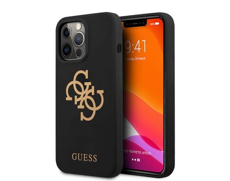 Futrola Guess Hc Silicone - iPhone 13 Pro Max 6.7 crna (GUHCP13XLS4GGBK).