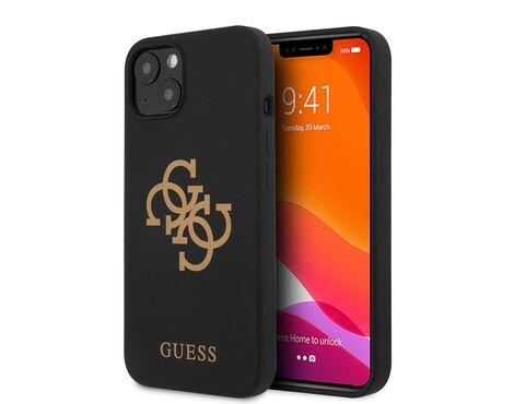 Futrola Guess Hc Silicone - iPhone 13 crna (GUHCP13MLS4GGBK).