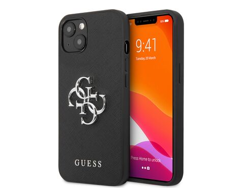 Futrola Guess Saffiano Big - iPhone 13 crna (GUHCP13MSA4GSBK).