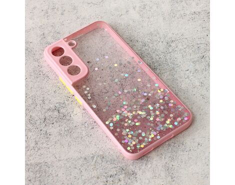 Futrola Frame Glitter - Samsung G901B Galaxy S22 roze.