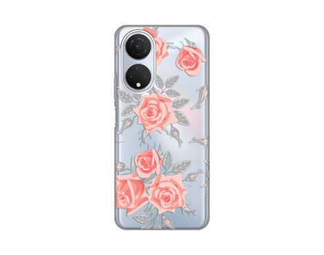 Silikonska futrola PRINT Skin - Huawei Honor X7 Elegant Roses.