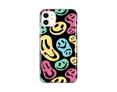 Silikonska futrola PRINT - iPhone 11 6.1 black (crni) Color Smiles.