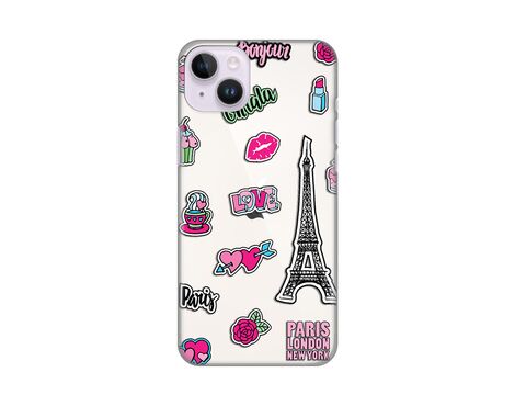 Silikonska futrola PRINT Skin - iPhone 14 Plus Love Paris.