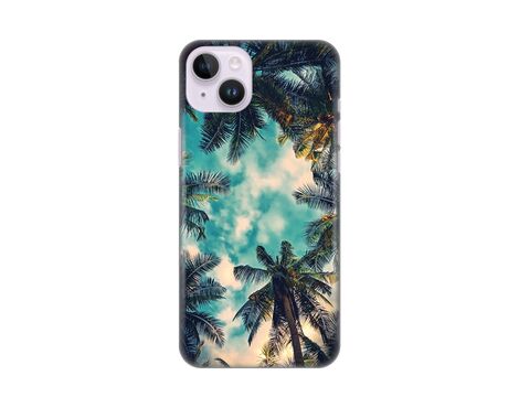 Silikonska futrola PRINT Skin - iPhone 14 Plus Palm tree.