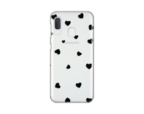 Silikonska futrola PRINT Skin - Samsung A202 Galaxy A20E Hearts.