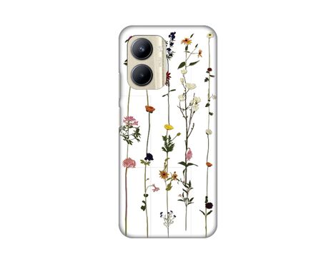 Silikonska futrola PRINT Skin - Realme C33 Flower.