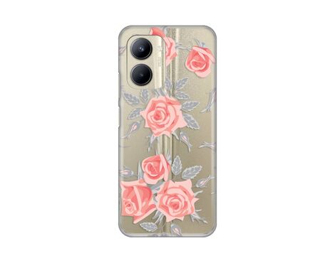 Silikonska futrola PRINT Skin - Realme C33 Elegant Roses.