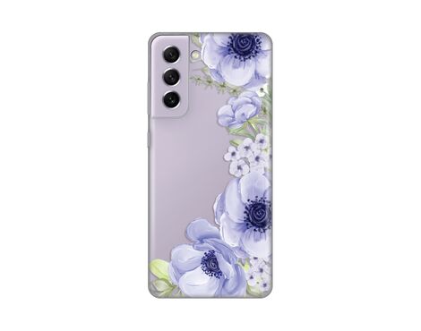 Silikonska futrola PRINT Skin - Samsung G990 Galaxy S21 FE Blue Roses.