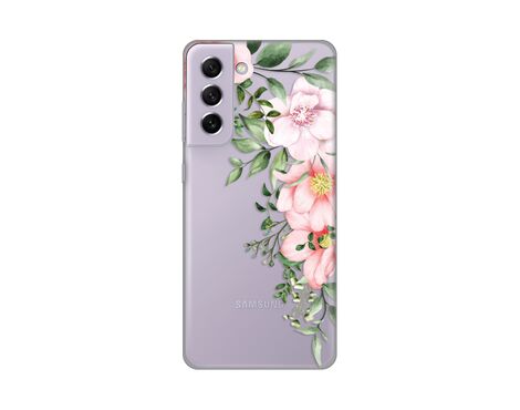 Silikonska futrola PRINT Skin - Samsung G990 Galaxy S21 FE Gentle Rose Pattern.