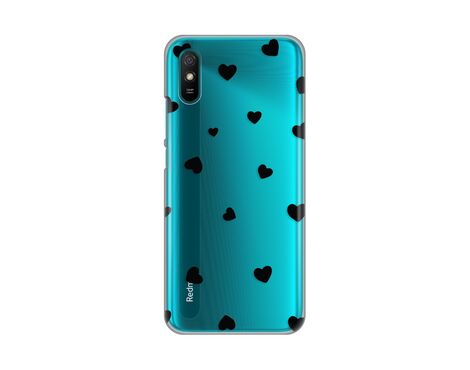 Silikonska futrola PRINT Skin - Xiaomi Redmi 9A Hearts.