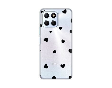 Silikonska futrola PRINT Skin - Huawei Honor X6 Hearts.