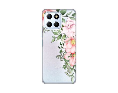 Silikonska futrola PRINT Skin - Huawei Honor X6 Gentle Rose Pattern.