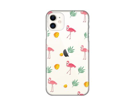 Silikonska futrola PRINT Skin - iPhone 11 6.1 Flamingos.