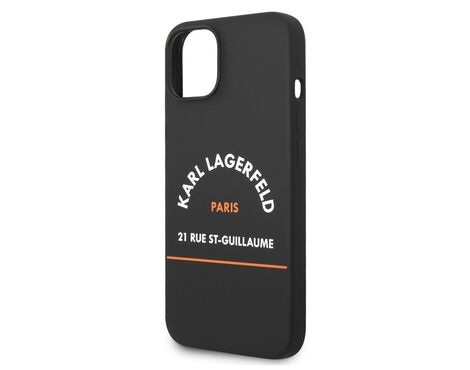 Futrola Karl Lagerfeld Hc Silicone RSG - iPhone 14 Plus crna (KLHCP14MSRSGHLK).