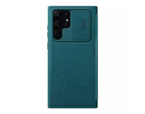 Futrola Nillkin Qin Pro (plain leather) - Samsung S918B Galaxy S23 Ultra zelena.