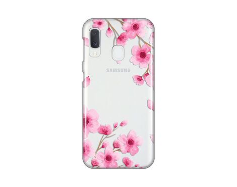 Silikonska futrola PRINT Skin - Samsung A202 Galaxy A20E Rose flowers.