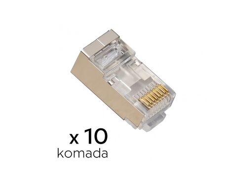 Konektor RJ45 metal CAT 6 8P8C JWD-AD82 10 kom.