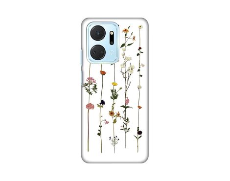 Silikonska futrola PRINT Skin - Huawei Honor X7a Flower.