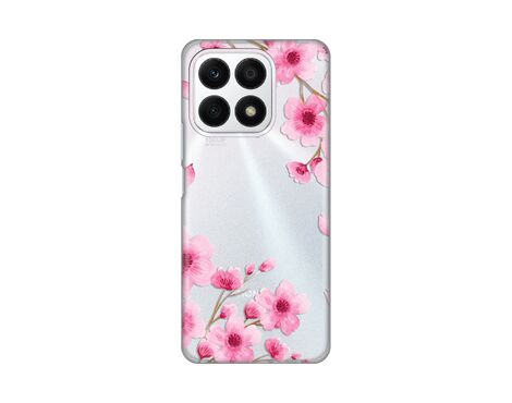 Silikonska futrola PRINT Skin - Huawei Honor X8a Rose flowers.