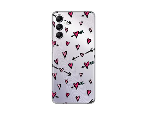 Silikonska futrola PRINT Skin - Samsung A145R Galaxy A14 4G Heart Pattern.