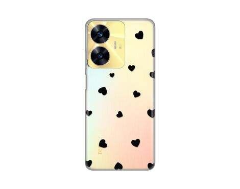 Silikonska futrola PRINT Skin - Realme C55 Hearts.