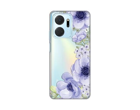 Silikonska futrola PRINT Skin - Huawei Honor X7a Blue Roses.