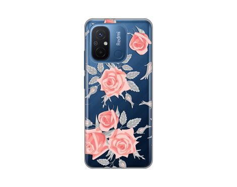 Silikonska futrola PRINT Skin - Xiaomi Redmi 12C Elegant Roses.