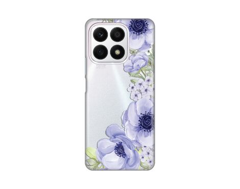 Silikonska futrola PRINT Skin - Huawei Honor X8a Blue Roses.